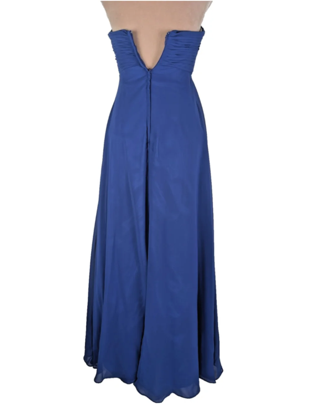 Disney Forever Enchanted Maxi Dress Sz 4 Blue Formal HoCo Prom Event Princess